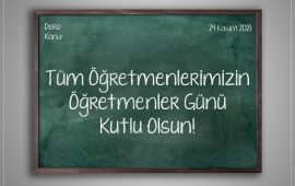 Tüm Öğretmenlerimizin, Öğretmenler Gününü Kutlarız!